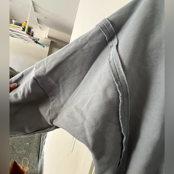 Camden Sweatshirt Beaully Oversized Crew Neck Long Sleeve Side Slit Pullover L - Picture 2 of 4